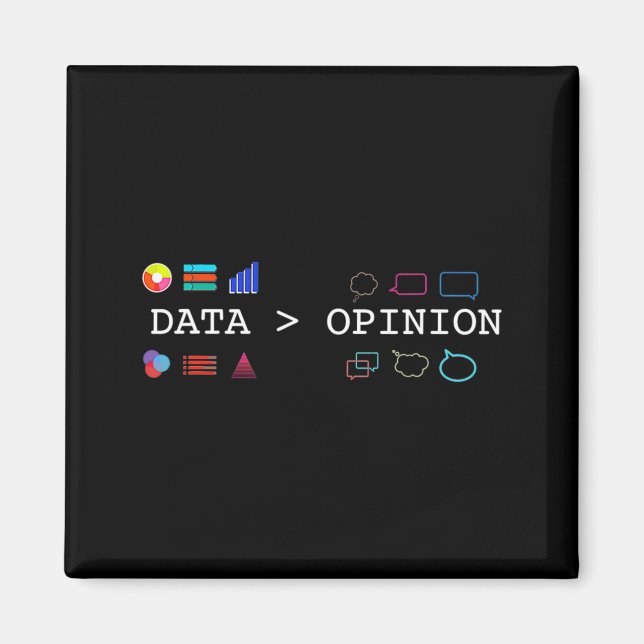 Data Science und Statistik Daten sind größer als T Magnet (Vorne)