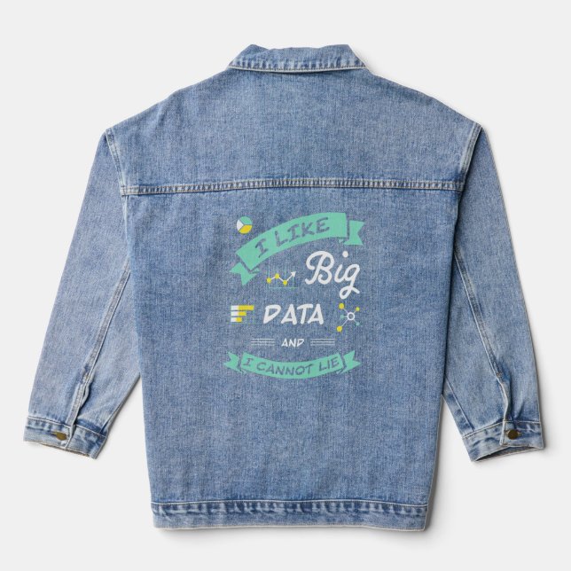 Data Scientist Analyst Machine Learning Funny Jeansjacke (Rückseite)
