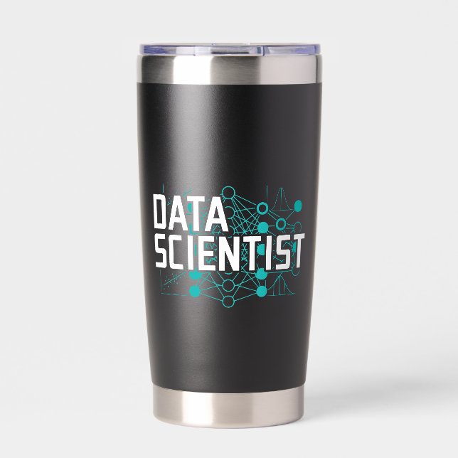 Data Scientist Data Analyst Geschenk Thermobecher (Vorderseite)