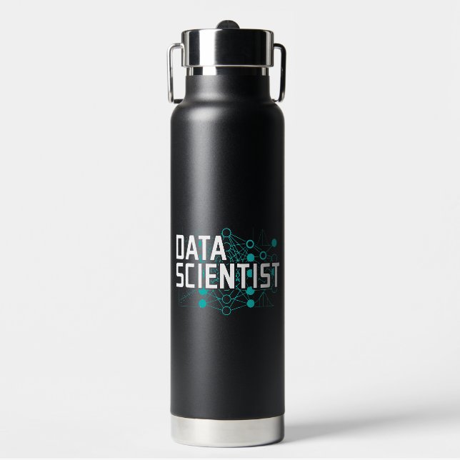 Data Scientist Data Analyst Geschenk Trinkflasche (Vorderseite)