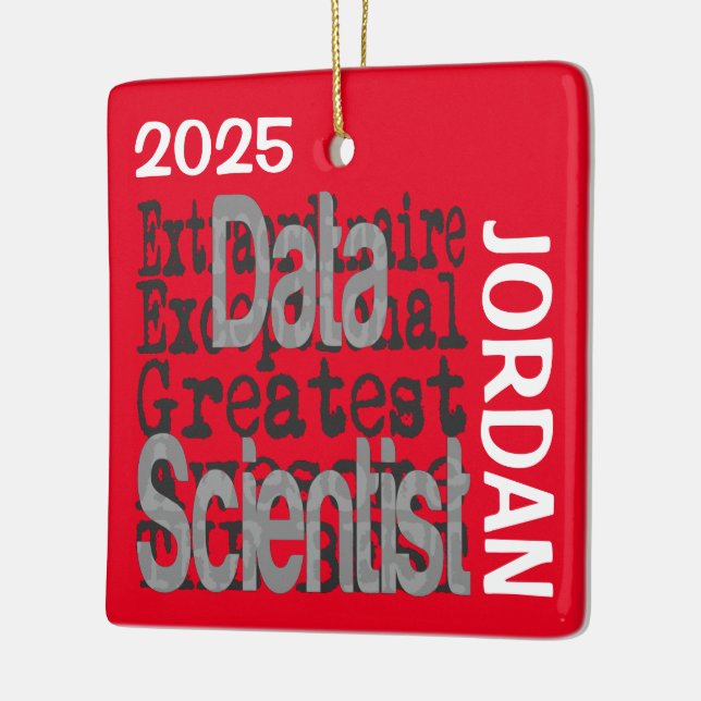 Data Scientist Extraordinaire BENUTZERDEFINIERT Keramikornament (Links)