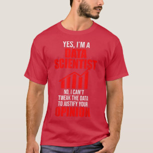Data Scientist hilft bei der Auswertung von Datenw T-Shirt