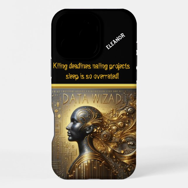 Data Scientist in Tech-Kunst iPhone Hülle (Rückseite)