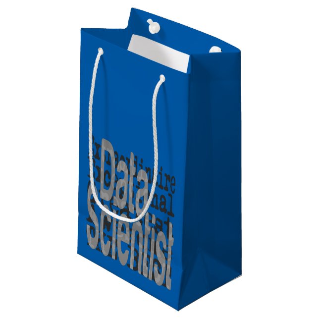 Data Scientist Kleine Geschenktüte (Vorderseite Schrägansicht)