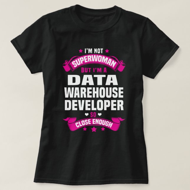 Data Warehouse Developer T-Shirt (Design vorne)