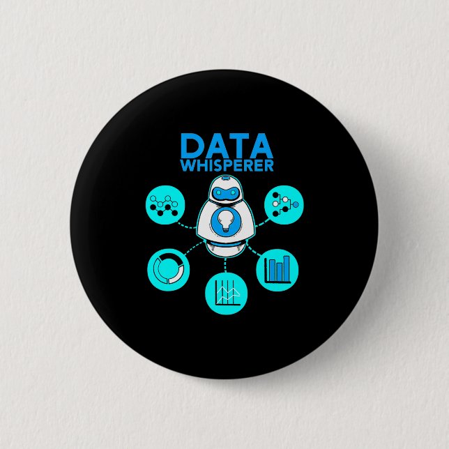 Data Whisperer Tech Engineer Mis Analyst Software  Button (Vorderseite)