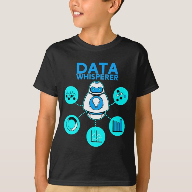 Data Whisperer Tech Ingenieur Mis Analyst Software T-Shirt (Vorderseite)