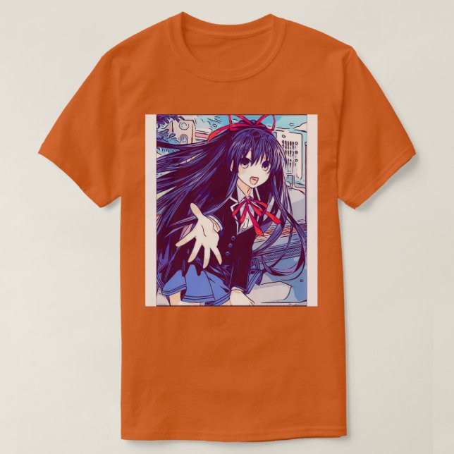 Date a Live Tohka Yatogami Sketch T-Shirt (Design vorne)