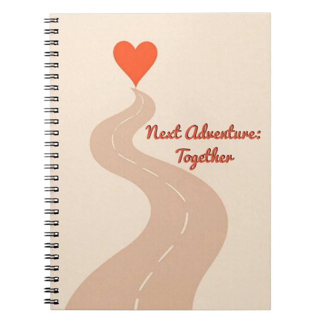Date Night & Adventure Planner | Romantic Road Map Notizblock (Vorderseite)