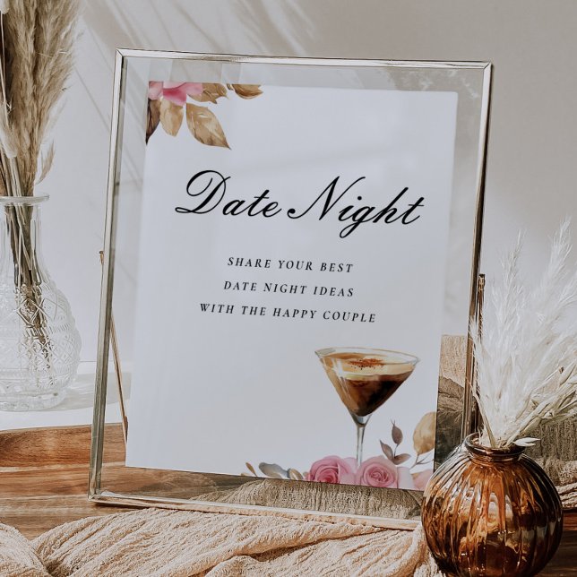 Date Night Espresso Martini Brautparty Signi Poster (Von Creator hochgeladen)