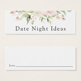 Date Night Idea Blush Florals Card