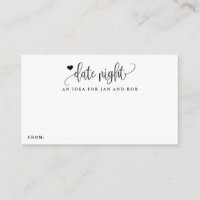 Date Night Idea Herzkalligraphie Minimalistische K