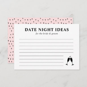 Date Night Ideas Brautparty Game Begleitkarte
