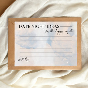 Date Night Ideas Brautparty Game On Cloud 9 Begleitkarte