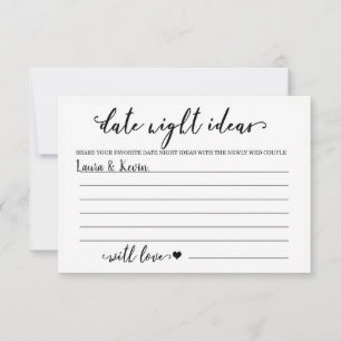  Date Night Ideas Card Brautparty Game Einladung