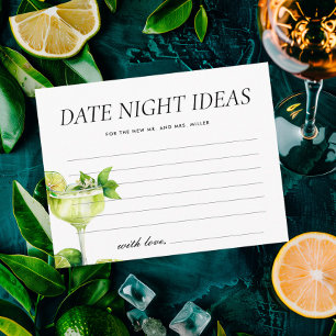 Date Night Ideas Mexican Fiesta Brautparty Begleitkarte