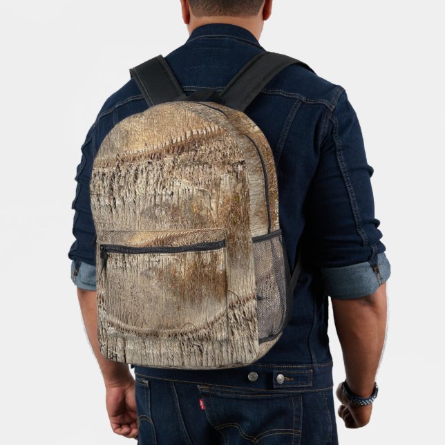 Date Palm Tree Trunk Texture Closeup Foto Image Bedruckter Rucksack (Insitu (Modell))