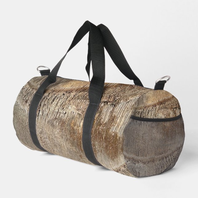 Date Palm Tree Trunk Texture Closeup Foto Image Duffle Bag (Rechte Ecke)