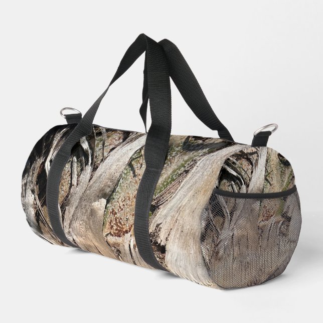 Date Palm Tree Trunk Texture Closeup Foto Image Duffle Bag (Rechte Ecke)