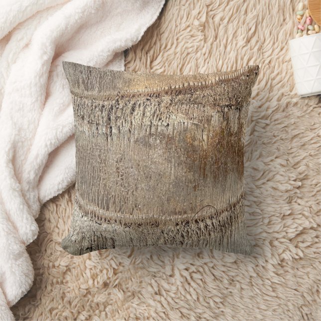Date Palm Tree Trunk Texture Closeup Foto Image Kissen (Decke)