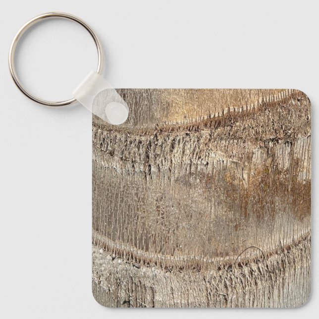 Date Palm Tree Trunk Texture Closeup Foto Image Schlüsselanhänger (Vorderseite)