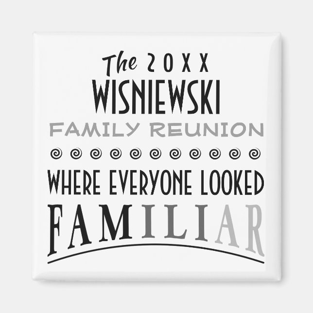 DATED FUNNY FAMILY WIEDERSEHEN GIFT KEEPSAKE MAGNET (Vorne)