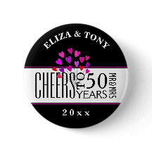 Dated Hearts 50. Wedding Anniversary Party Geschen