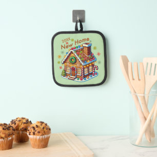 Dated New Zuhause Gingerbread House Topflappen