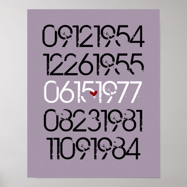 Dated Wall Art - Distressed Style - 2 Kinder Poster (Vorne)