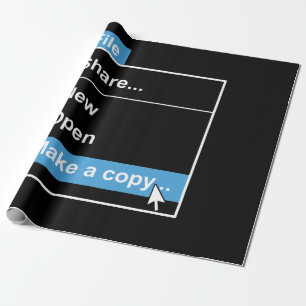 Datei Kopieren von Computerwissenschaften Geschenkpapier
