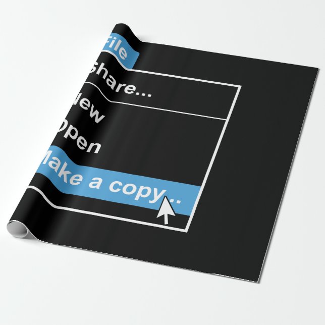 Datei Kopieren von Computerwissenschaften Geschenkpapier (Ungerollt)