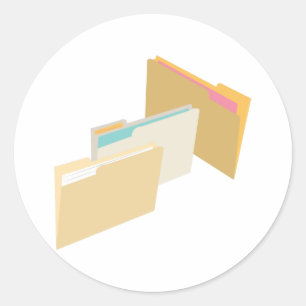 Dateien Runder Aufkleber