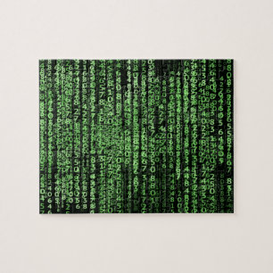 Daten der Computer-SciFi Matrix Puzzle