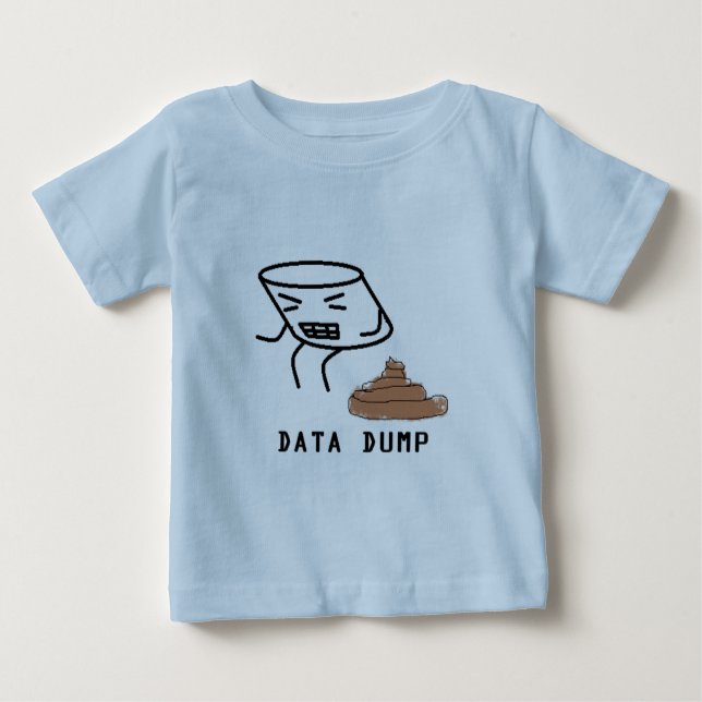 Daten-Dump Baby T-shirt (Vorderseite)