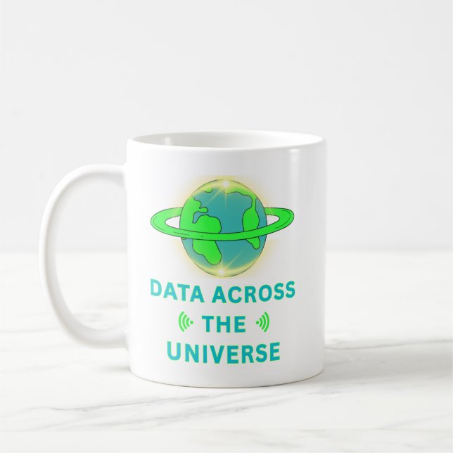 Daten durch das Universum Kaffeetasse (Links)