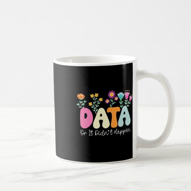 Daten oder sie haben den Verhaltensanalytiker von  Kaffeetasse (Rechts)