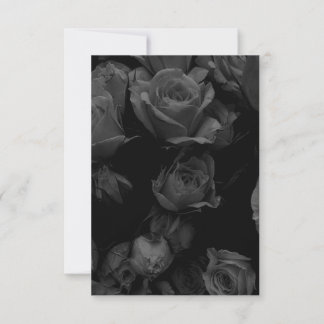 Daten speichern - B&W-Rose Einladung