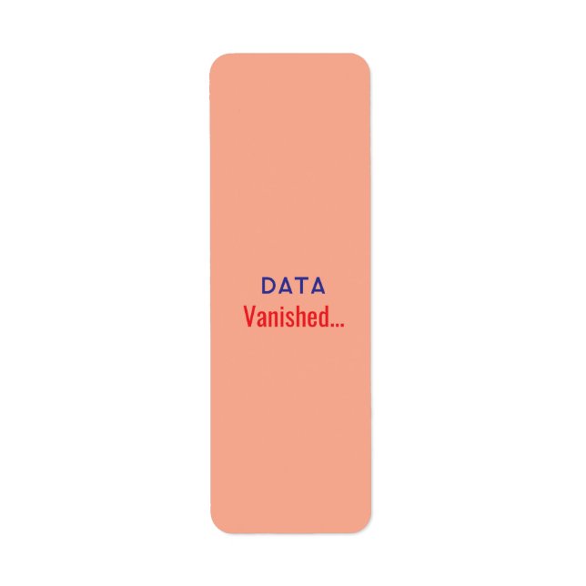 Daten verschwanden Text Teppiche (Vorne)
