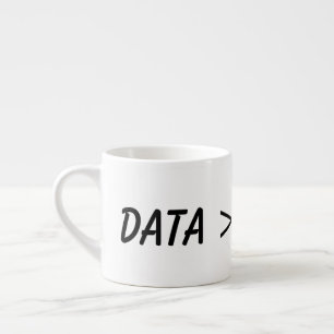 Daten vor Meinung, Wissenschaft Espressotasse