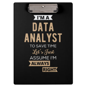 Datenanalyst Klemmbrett