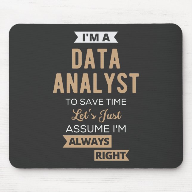 Datenanalyst Mousepad (Vorne)