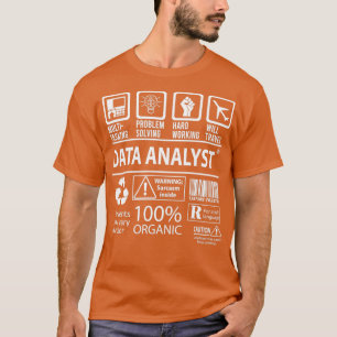 Datenanalyst Multitasking-Jobübergabeelement T-Shirt