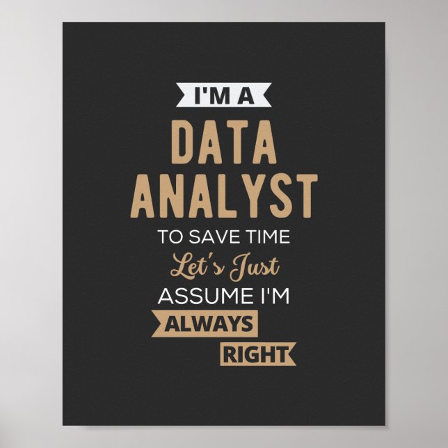 Datenanalyst Poster (Vorne)