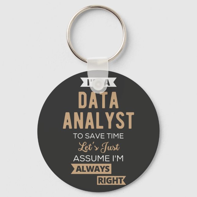 Datenanalyst Schlüsselanhänger (Vorderseite)