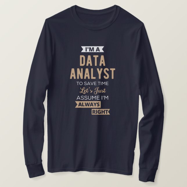 Datenanalyst T-Shirt (Design vorne)