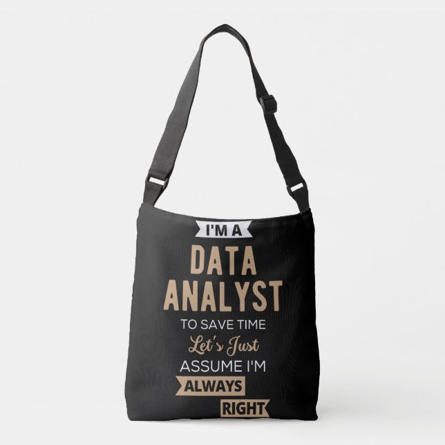 Datenanalyst Tragetaschen Mit Langen Trägern (Vorderseite)