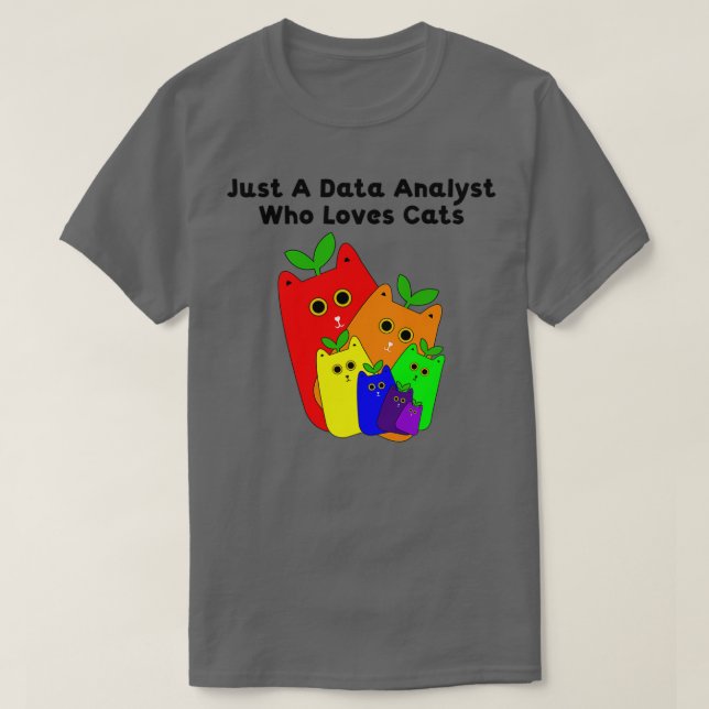 Datenanalyst und -analytiker T-Shirt (Design vorne)
