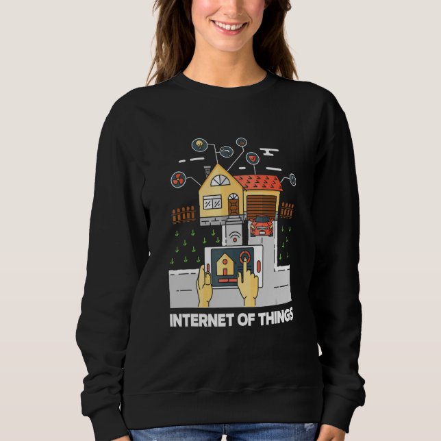 Datenanalytik-Übertragung im Internet der Dinge Sweatshirt (Vorderseite)