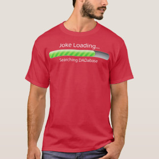 Datenbank auf dunkel T-Shirt