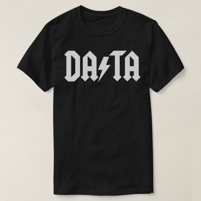 Datenfelgen - Weißdruck T-Shirt (Design vorne)
